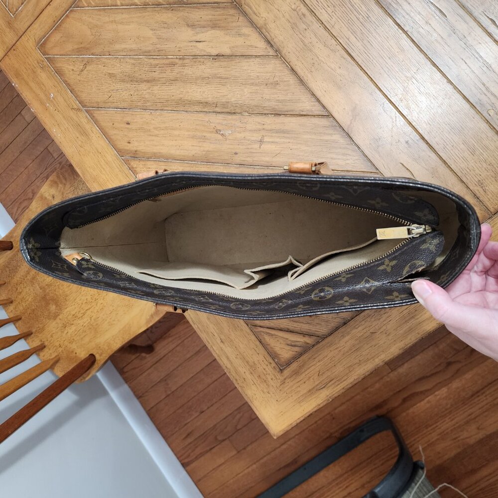 Louis Vuitton Dark Brown Monogram Tote - Picture 11 of 16